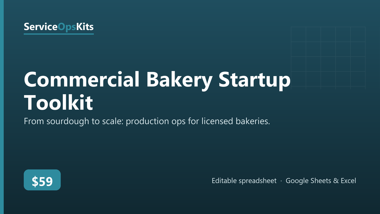 Commercial Bakery Startup Toolkit cover