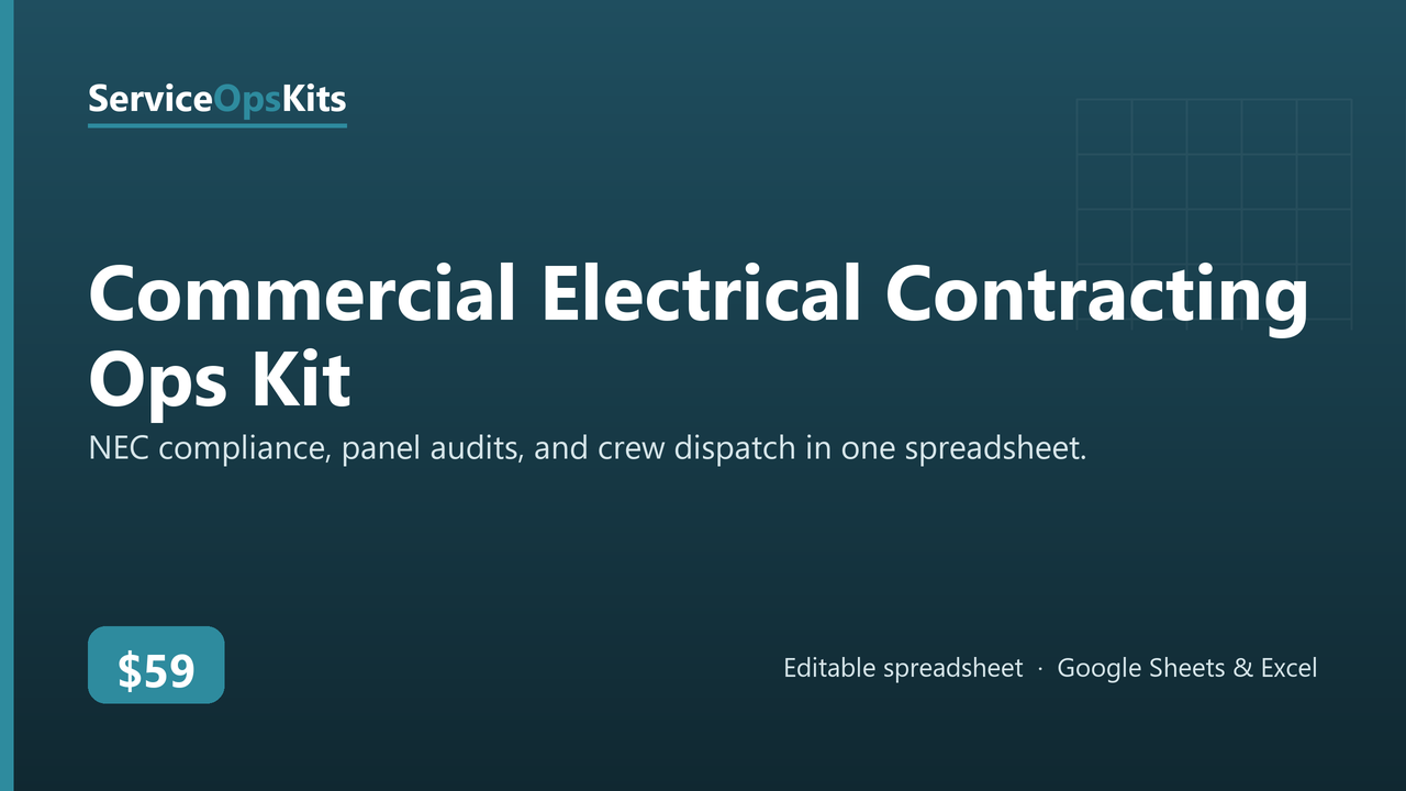 Commercial Electrical Contracting Ops Kit cover