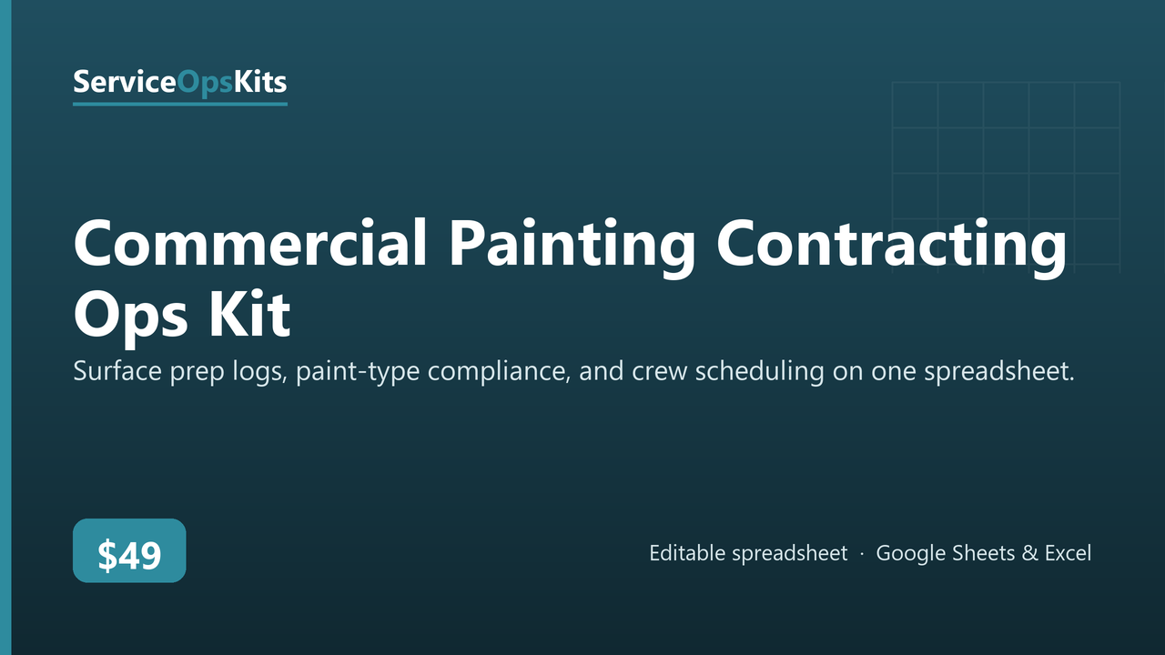 Commercial Painting Contracting Ops Kit cover