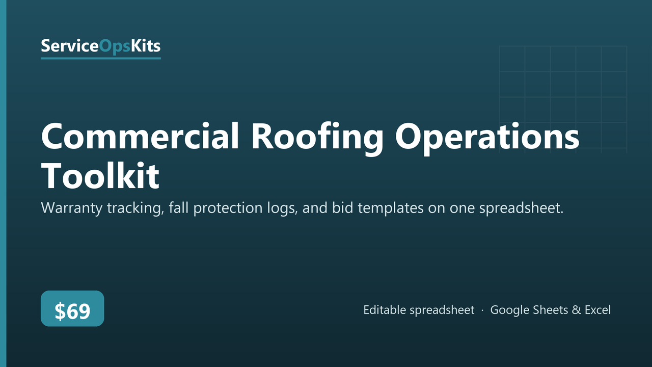 Commercial Roofing Operations Toolkit cover