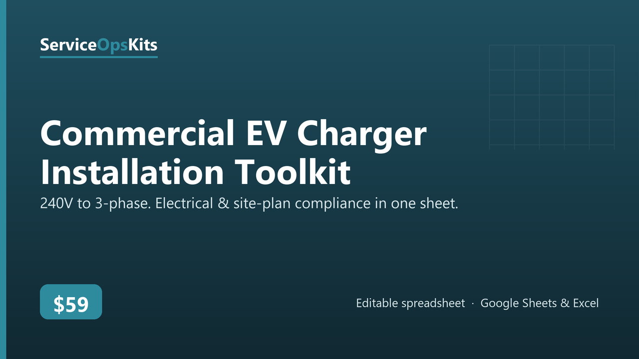Commercial EV Charger Installation Toolkit cover