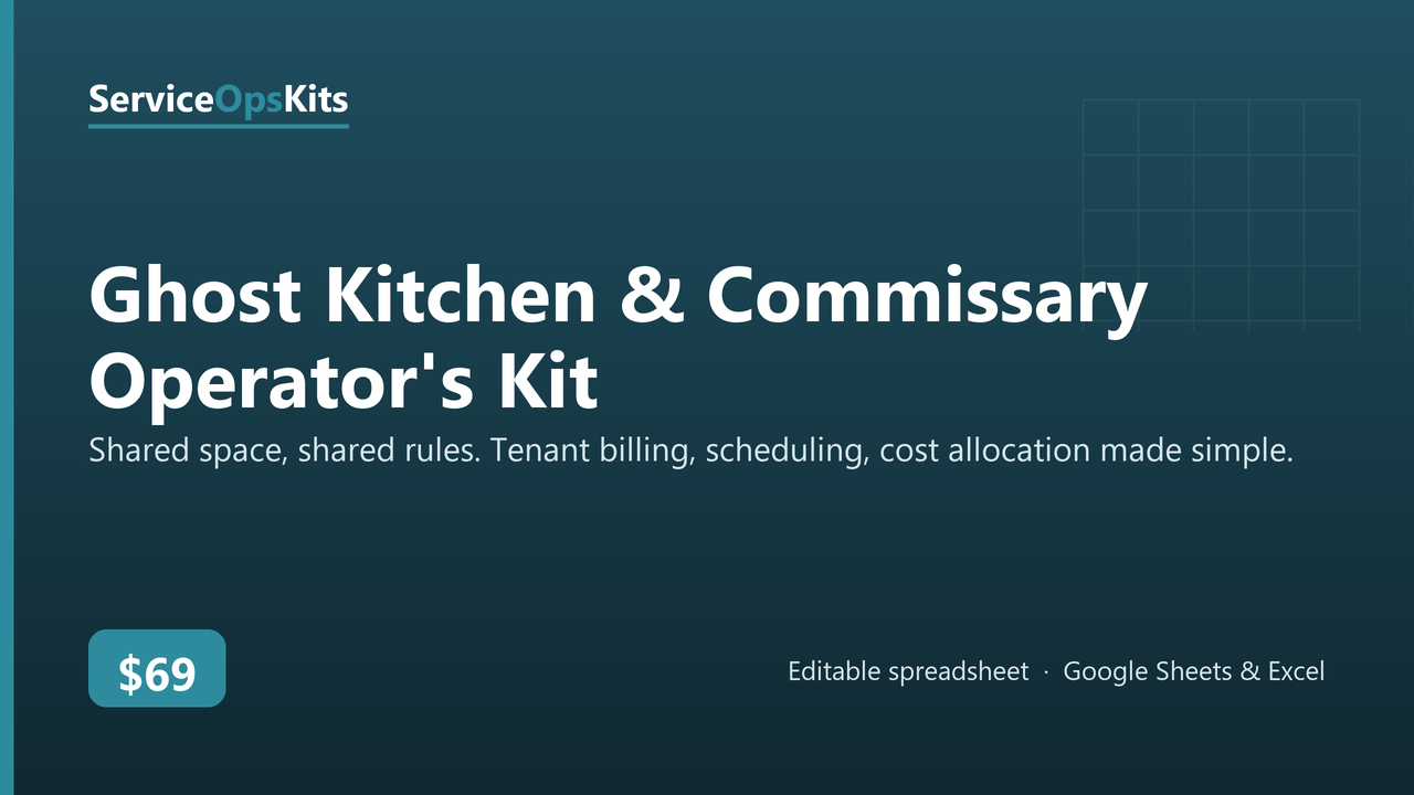Ghost Kitchen & Commissary Operator's Kit cover