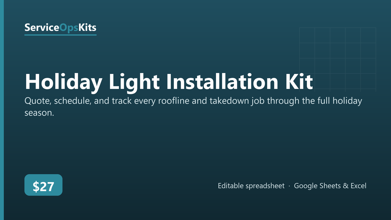 Holiday Light Installation Kit cover