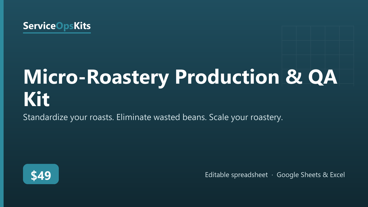 Micro-Roastery Production & QA Kit cover