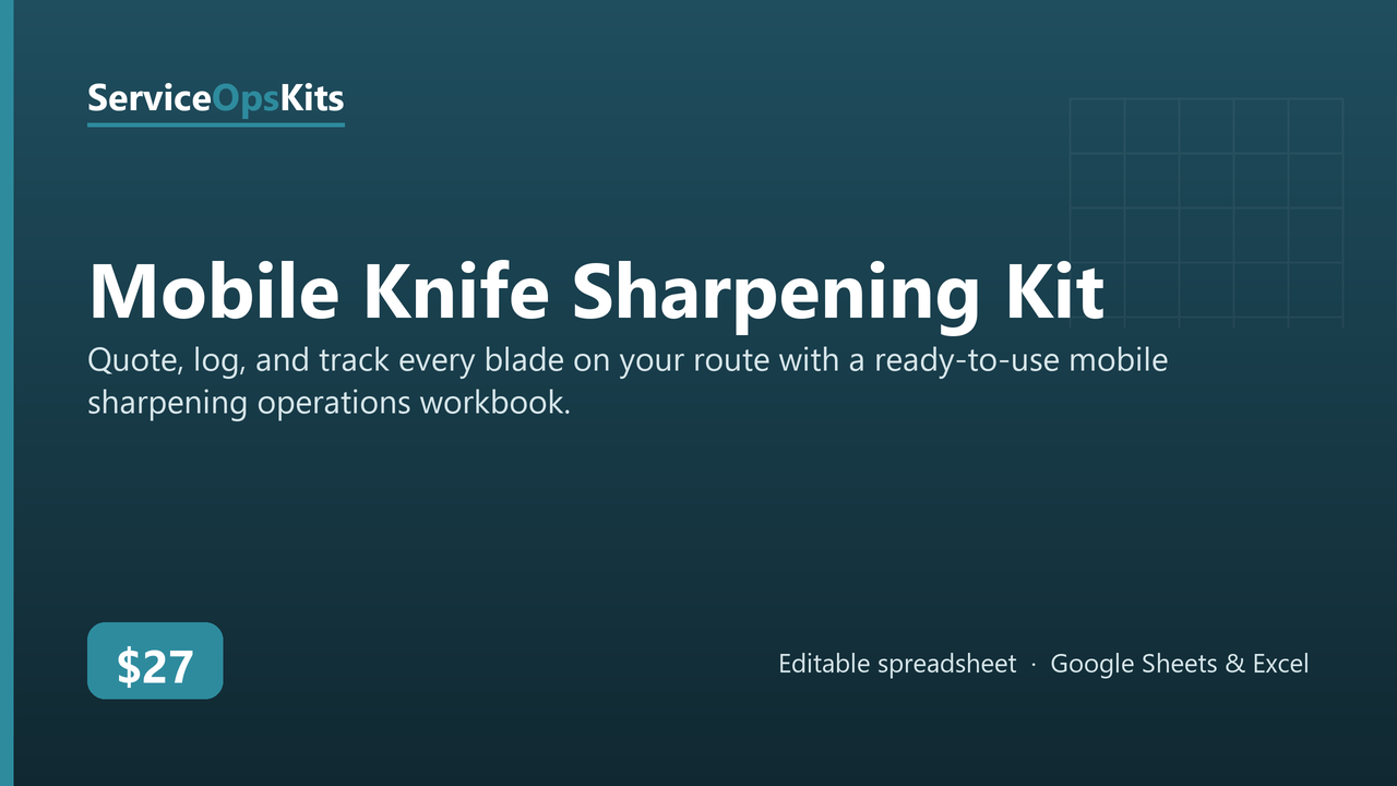 Mobile Knife Sharpening Kit cover