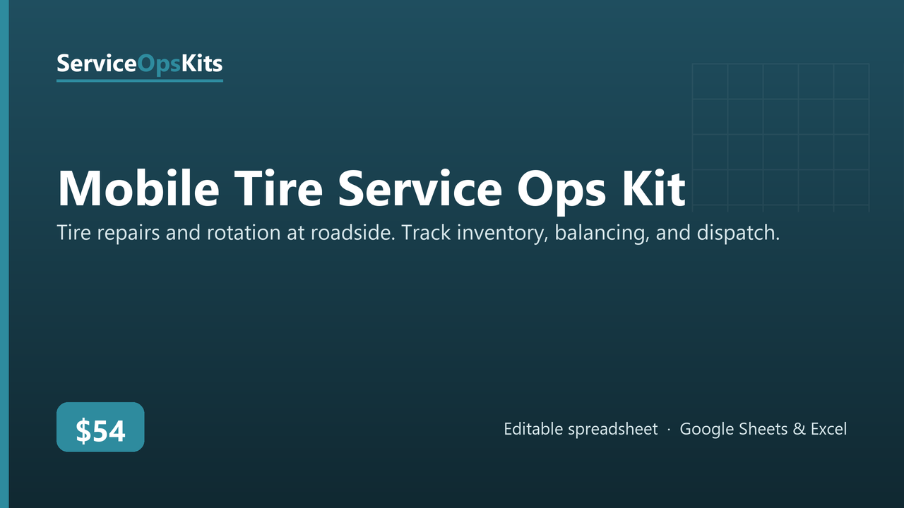 Mobile Tire Service Ops Kit cover