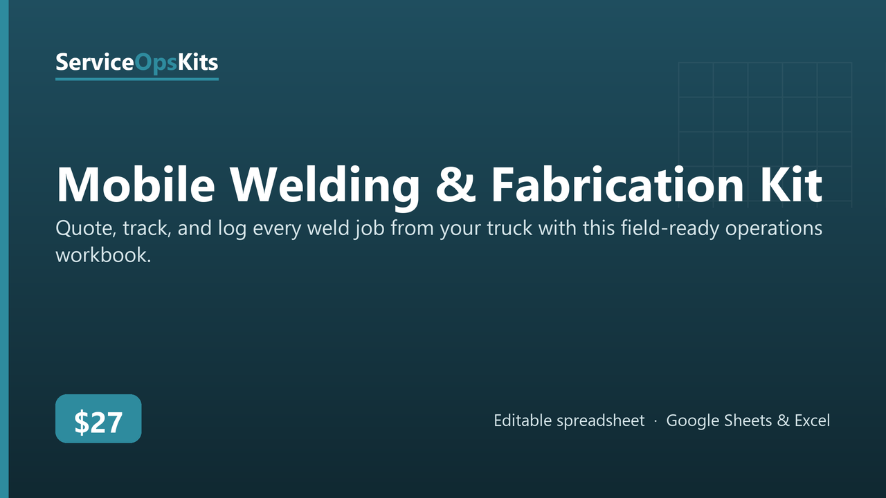 Mobile Welding & Fabrication Kit cover