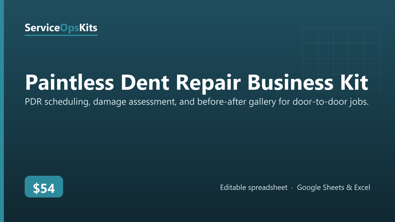 Paintless Dent Repair Business Kit cover