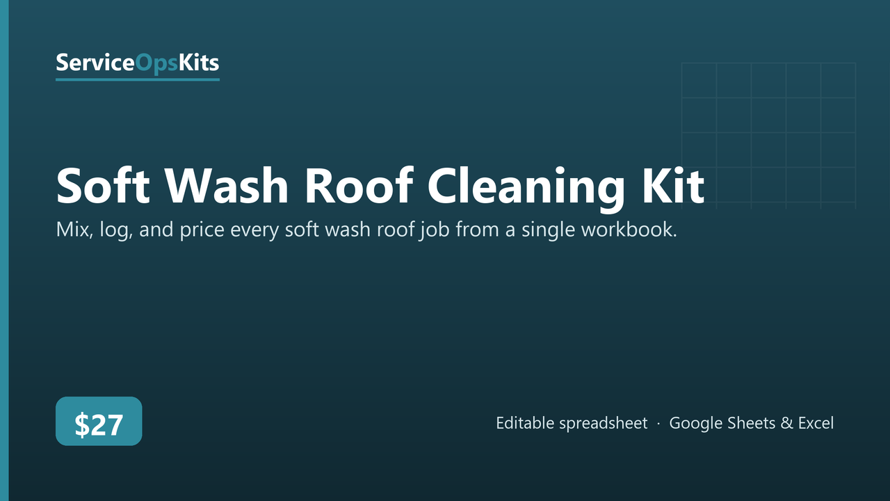 Soft Wash Roof Cleaning Kit cover