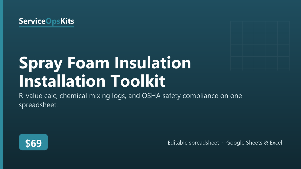 Spray Foam Insulation Installation Toolkit cover