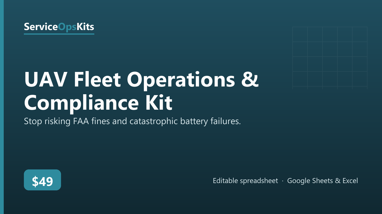 UAV Fleet Operations & Compliance Kit cover
