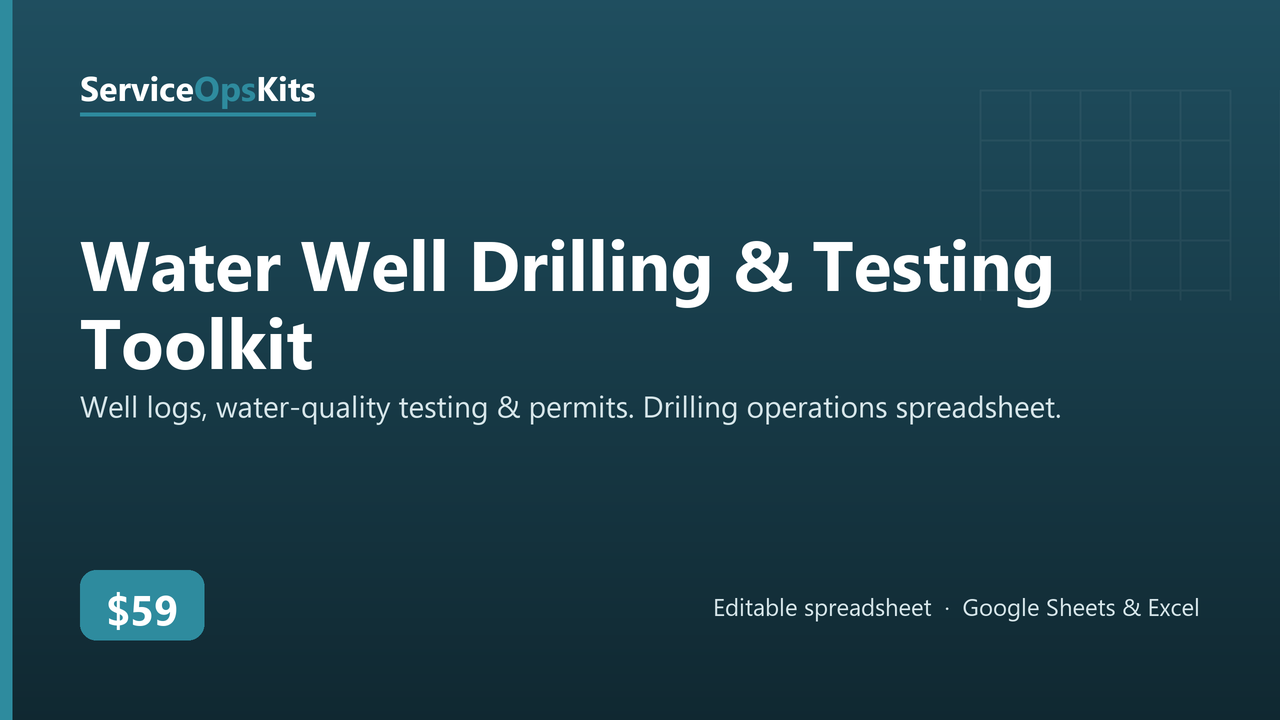 Water Well Drilling & Testing Toolkit cover